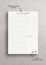 Load image into Gallery viewer, Custom Logo Weekly Planner Notepad - A5

