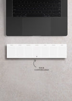 Load image into Gallery viewer, Custom Logo Keyboard Weekly Notepad - Grid
