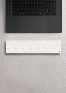 Keyboard Weekly Notepad - Ruled