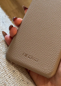 Pebbled Leather iPhone Case - Toffee